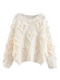 Fia Pom Pom Chunky Knit Sweater 3 Colors Goodnight Macaroon