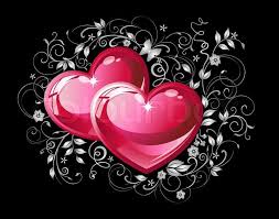 Customize and personalise your desktop, mobile phone and tablet with these free wallpapers! Red Hearts Black Background Wallpapersafari Heart Wallpaper Red Heart Heart Background
