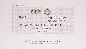 17 years of experience with language teaching, more than 1 000. Muet Session 2 2019 Past Year Papers Samakaiden