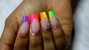 Add shape, structure, & strength to your nails with a full set. How To Rainbow Tip Nails Youtube