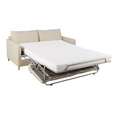 Canape Lit 3 Places Beige Matelas 14 Cm Julian Maisons Du Monde Schlafsofa Beige Sofa Schlafsofa