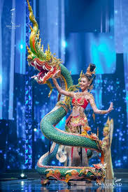 Miss universe 2020 candidates on stage during the national costume show at the seminole hard rock hotel & casino in hollywood, florida, on the miss universe contestants are touring, filming, rehearsing and preparing to compete for the miss universe finals on sunday, may 16 at 8:00 pm et. National And Provincial Costumes Of Miss Grand Thailand 2020 Are On Another Level 9gag