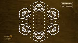 Maybe you would like to learn more about one of these? Rose Flower Kolam With 15x8 Dots Pongal Kolam Sankranthi Muggulu Youtube
