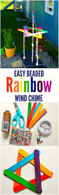Easy Kids Craft Diy Beaded Wind Chime Dollar Store Diy Wind Chimes Kids Craft Activities For Kids Crafts For Kids