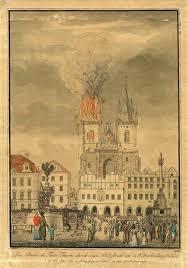 Dvě ženy podlehly těžkým zraněním ve všeobecné fakultní nemocnici v praze. Pozar Veze Tynskeho Chramu 1819 History Of Fire And Fireman In Prague
