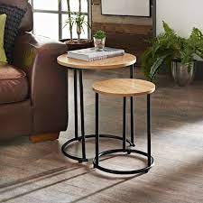 Add Some Style To Your Living Room With This Fabulous Set Of 2 Tables Stylish An Living Room End Table Decor Round Coffee Table Modern Table Decor Living Room