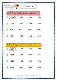 Grade 3 Maths Worksheets 4 Digit Numbers 1 7 Comparison Of 4 Digit Numbers 3rd Grade Math Worksheets 3rd Grade Math First Grade Math Worksheets