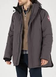 Whether you need to stay cozy at a mountain resort or keep warm on a snowy. Parka Aus Canvas Mit Stehkragen Und Kapuze Graphite Canada Goose Herren Place Des Tendances