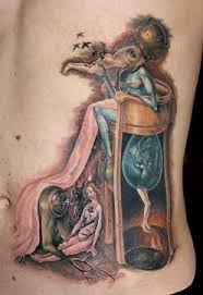 Tattoo Of Garden Of Earthly Delights Originally Painted By Bosch 15c Artwork Dove Tattoo Tattoos