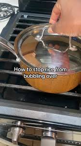 How to stop rice from bubbling over #cookingrice #cookinghacks #cookinghack