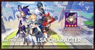 Lisa Tier Talents Ascension Genshin Impact Zilliongamer