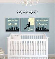 Nursery Wall Art Peter Pan Nursery Decor Nursery Decor Boy Girl Peter Pan Wall Art Nursery Wall D Peter Pan Nursery Nursery Wall Decor Boy Baby Boy Nursery Art