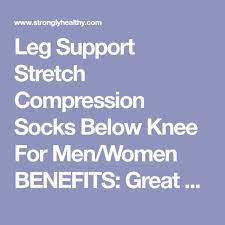 Leg Support Stretch Compression Socks Below Knee For Men Women Benefits Great Gift For Runners Basketbal Compression Socks Leg Support Compression Socks Mens