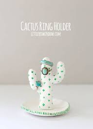 Hang your wedding bands in style with this super adorable clay cactus all you have to do to make this clay cactus ring holder is gather the tools and materials. Clay Cactus Ring Holder Little Red Window