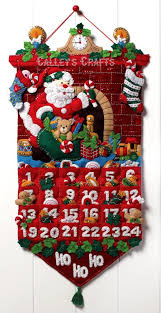 Bucilla Debe Ser Santa Felt Christmas Advent Calendar Kit Etsy Felt Advent Calendar Christmas Advent Calendar Christmas Tree Advent Calendar