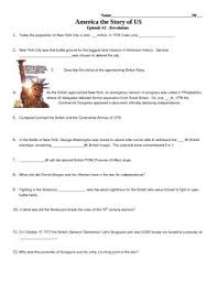 A history of us worksheet and test packet for episode 3: America The Story Of Us Episode 2 Revolution Video Guide Social Studies Middle School American History Lessons Study Guide