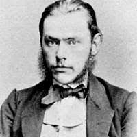 Wilhelm Adelsten Maribo. A black and white photo of a man with a beard  Norway