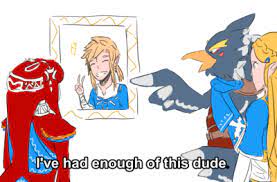 Tloz Botw Mipha Zelda Revali Link I Ve Had Enough Of This Dude Videogamememes Legend Of Zelda Memes Legend Of Zelda Legend Of Zelda Breath