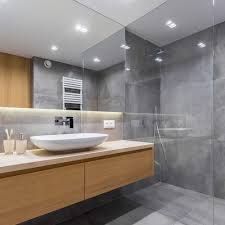 In this bathroom, three different tile types are combined successfully: Design Tips For Matching Ceramic And Vinyl Floor And Wall Tiles Builddirect Blog
