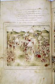 Look No Hubs Or Spokes Just Centre Poles And Storm Guys Sigismondo Malatesta S Army Prepares To Decamp Hesperides Canon Class Lat 81 Fol 49v C 14