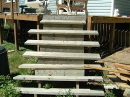 Exterior stairs mobile homes ideas. Installing New Deck Stairs Thumb And Hammer