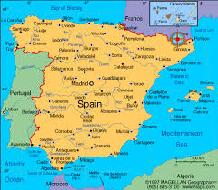 It is also surrounded by atlantic ocean and mediterranean sea. Spain Map Infoplease