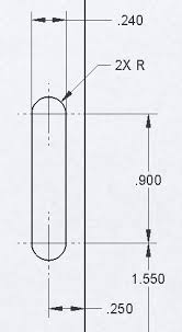 Dimensioning Of Slots Sw 2009 And Asme Y14 5m Solidworks