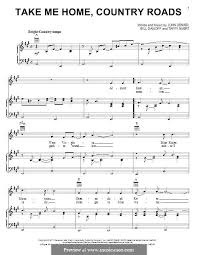 Take Me Home Country Roads By B Danoff J Denver T Nivert On Musicaneo Take Me Home Country Roads Take Me Home Country Roads