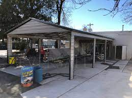 Metal Carport Used As A Carwash Metal Carports Carport Carport Kits