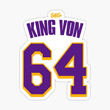 King von, who was born dayvon bennett, was among three men killed on friday when an argument turned into gunfire in the early morning hours outside an atlanta hookah lounge. King Von Stickers Redbubble