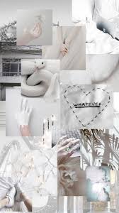 Super easy to hang or rearrange together to your own preference, make this collage your own!★ details ★ some grain/blurriness is added inte White Aesthetic Collage Wallpapers Top Free White Aesthetic Collage Backgrounds Wallpaperaccess