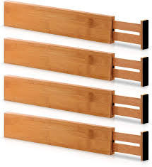 bamboo adjustable drawer dividers