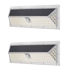Mr Beams Mr Beams Solar Wedge Plus 126 Led Security Outdoor Motion Sensor Wall Light 2 Pack White