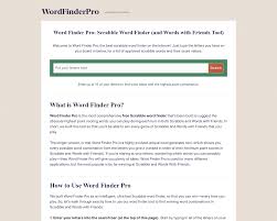 The coca list was scraped from various sources including scientific books and internet forums. Word Finder Pro The Best Scrabble Word Finder And Words With Friends Cheat Tool