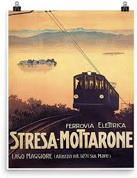 The nearest airport is at milan and the nearest train. Vintage Poster Stresa Mottarone 0497 Verbessertes Mattes Papier Poster 16x20 Amazon De Kuche Haushalt