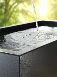 Brunnen Cubus Brunnen Led Leuchten Wasser Im Garten