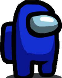 Among Us Blue Guy Anime Chibi Dada Art Simple Geometric Pattern