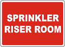 Sprinkler Room Signs - m