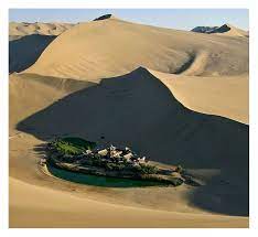 Singing Sand Dunes And Crescent Lake Dunhuang Crescent Lake Gansu Lake