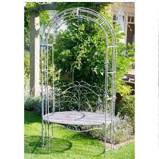 Ein rosenbogen mit bank ist ein stilvolles dekorationselement für den garten. Rosenbogen Bank Gartenbank Metall Antik My Lovely Home Gartenbank Metall Rosenbogen Gartenbank