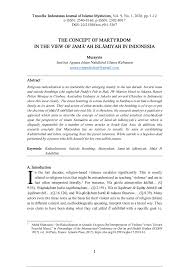 Islam di malaysia diwakili oleh versi shafi'i dari teologi dan yurisprudensi sunni. Pdf The Concept Of Martyrdom In The View Of Jama Ah Islamiyah In Indonesia