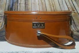 Vintage Samsonite Round Train Case Luggage Hat Box Mid Century 18 Evc Samsonite Train Case Luggage