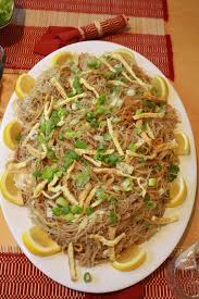 Mom Does It Best Filipino Pancit And Thai Chicken Larb Pancit Food Asian Recipes