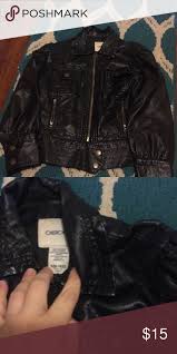 Sold Girls Soft Faux Leather Jacket 6x Leather Jacket Faux Leather Jackets Leather Coat