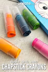 Above you can see that i put both ingredients in a glass measuring cup and placed it into a pot of boiling water. How To Make Crayons In Old Chapstick Containers Craft Create Cook