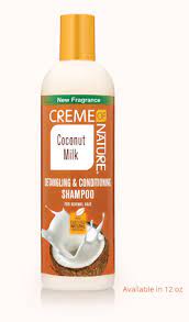 Apply shampoo and work into lather. Shampoo Creme Of Nature