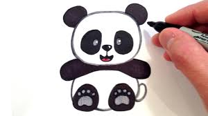 How To Draw A Cute Panda Bear Youtube An illustration accompanies each step of the easy drawing manual. how to draw a cute panda bear