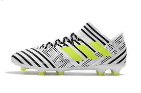 Adidas Black And White Soccer Cleats 2017 2018 Fifa World Cup New Soccer Cleats Adidas Nemeziz Messi 17 1 Fg White Black Yellow Yellow Adidas Black N Yellow Latest Sneakers