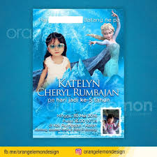 Undangan ulang tahun ultah anak tema frozen, sofia, masha and the bear, tinkerbell, big hero 6, baymax, mickey mouse, transformer, cars, spiderman, ben 10, superman, superhero, dll. Undangan Ulang Tahun Frozen Lakaran