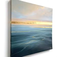 Swift 24 X 24 In 2021 Gold Leaf Art Landscape Paintings Seascape Paintings
